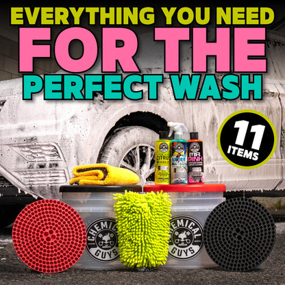 WASH AND GLOSS TWO-BUCKET METHOD DELUXE KIT W/LIDS
