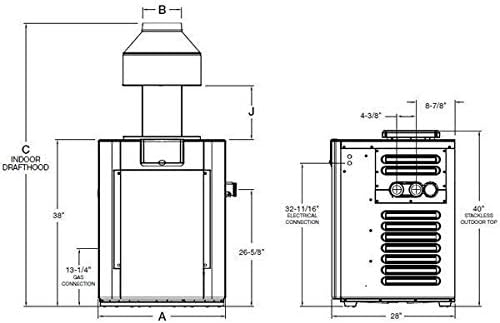 Raypak 266,000 BTU Digital Electronic Ignition Natural Gas Pool Heater
