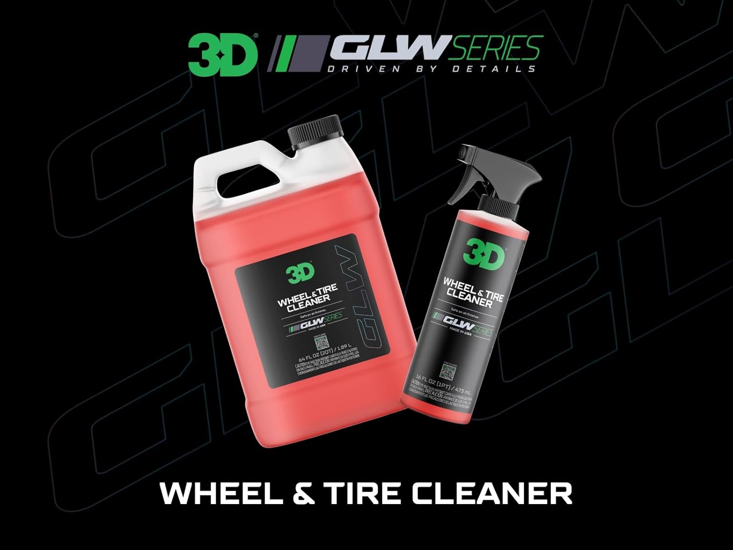 3D Wheel & Tire Cleaner An all-in-one, deep-cleaning formula that safely removes brake dust, grime, and tire browning. - 1 Gallon