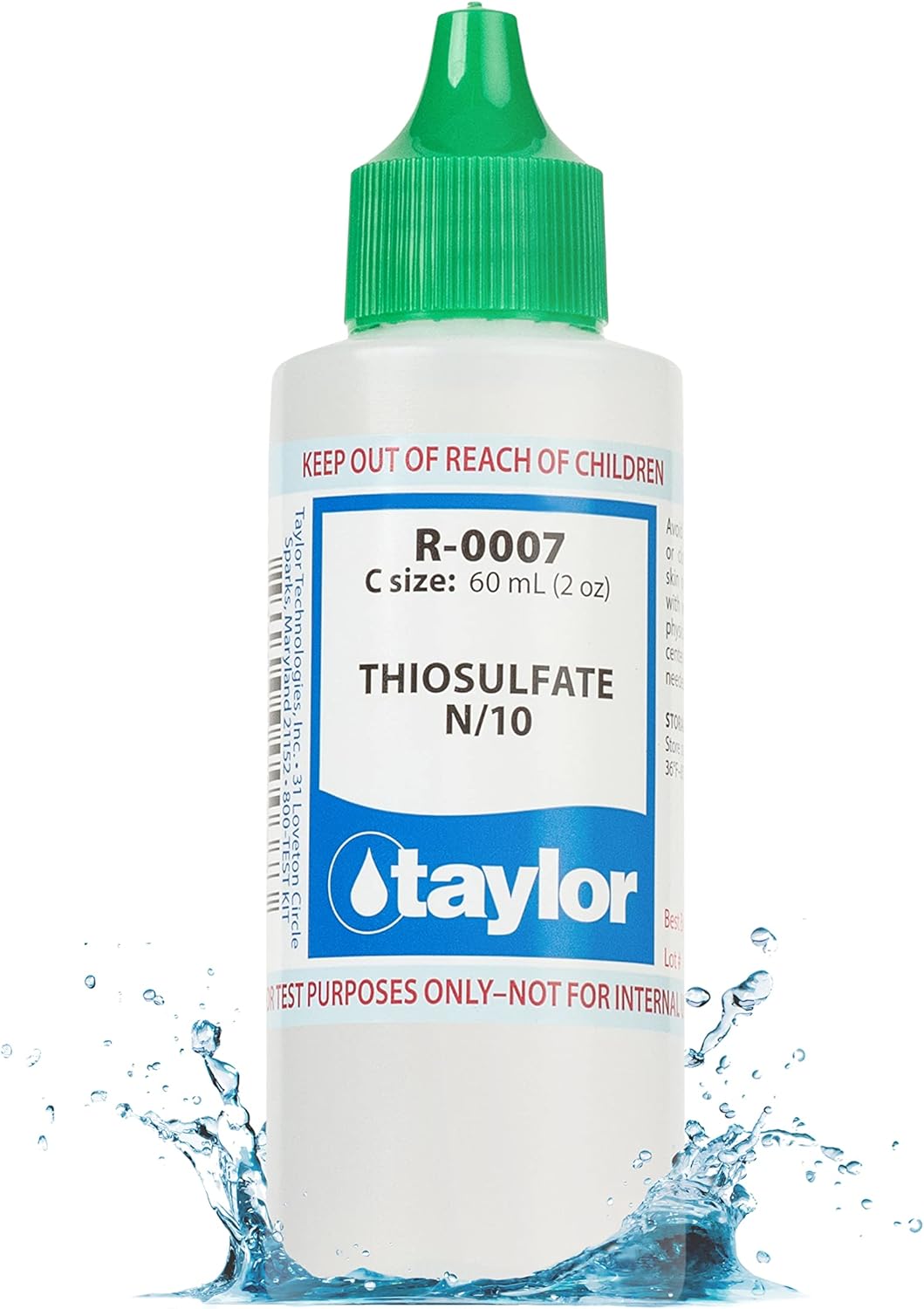Taylor Technologies R-0007-C Thiosulfate No.7 N/10 2 OZ