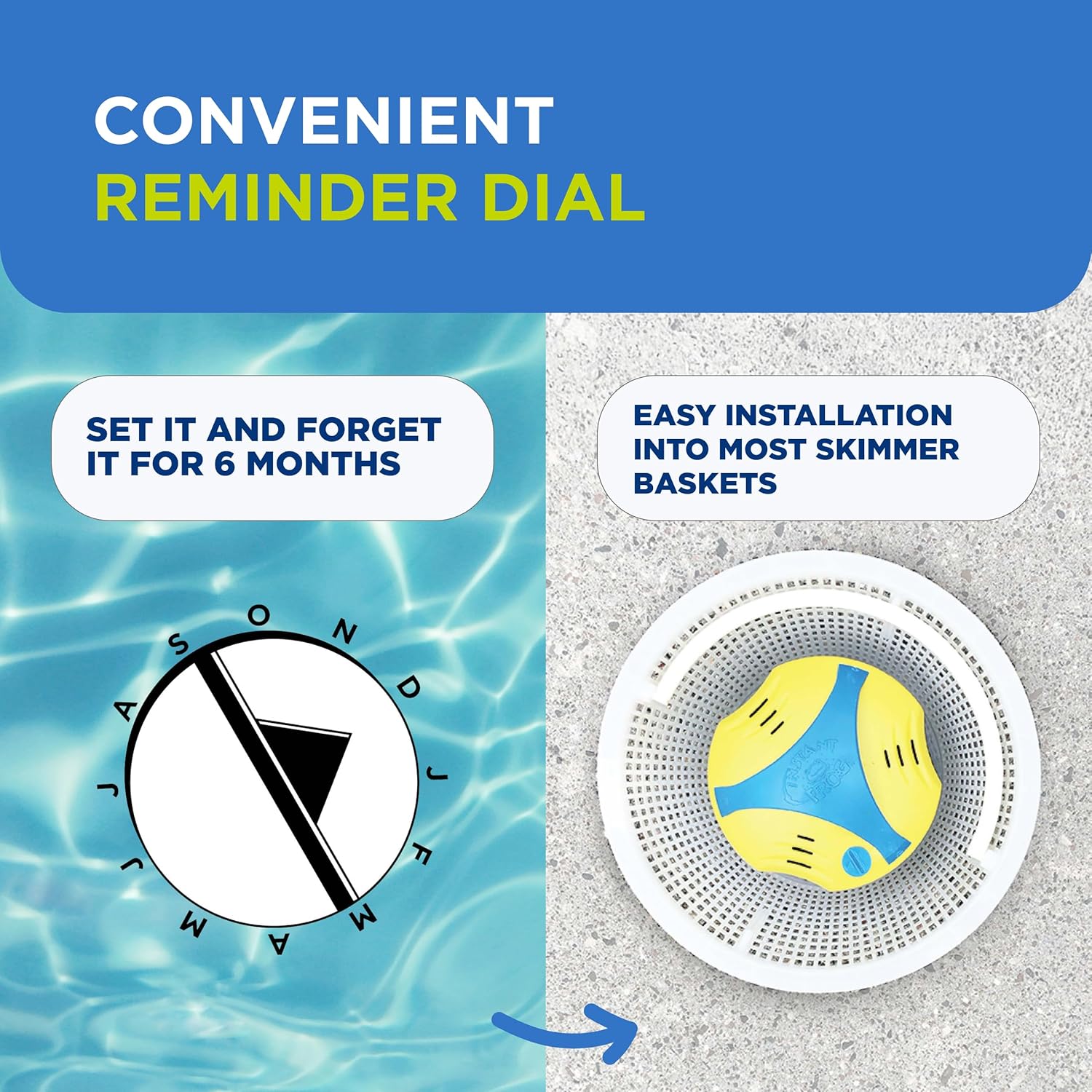 FROG Instant FROG for Pools - Prefilled Sanitizing Mineral Dispenser for Pools Up to 25,000 Gallons - Extends Chlorine Effectiveness for Easy Pool Treatment & Water Maintenance