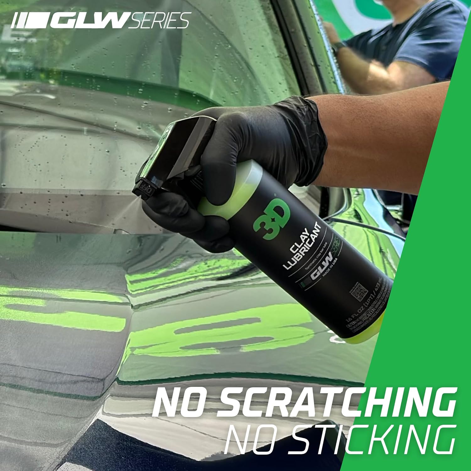 3D Clay Lubricant A hyper-slick lubricant for safe and effective paint decontamination with clay bars. - 64oz