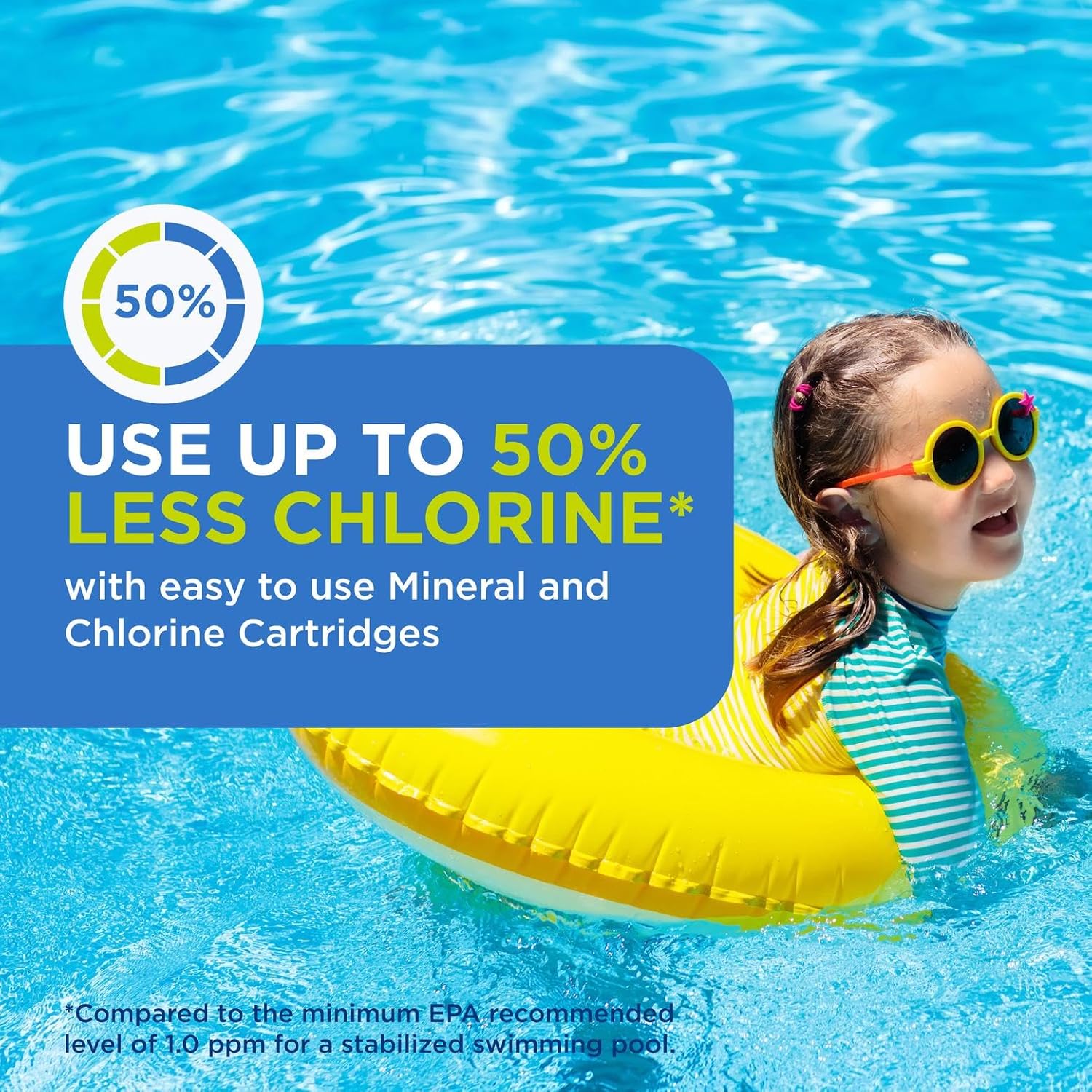 FROG Replacement Chlorine Cartridges for use with Flippin’ FROG Floating Sanitizer System - Prefilled Cartridges Support Easy Pool Maintenance and Cleaner & Clearer Water - 4 Pack