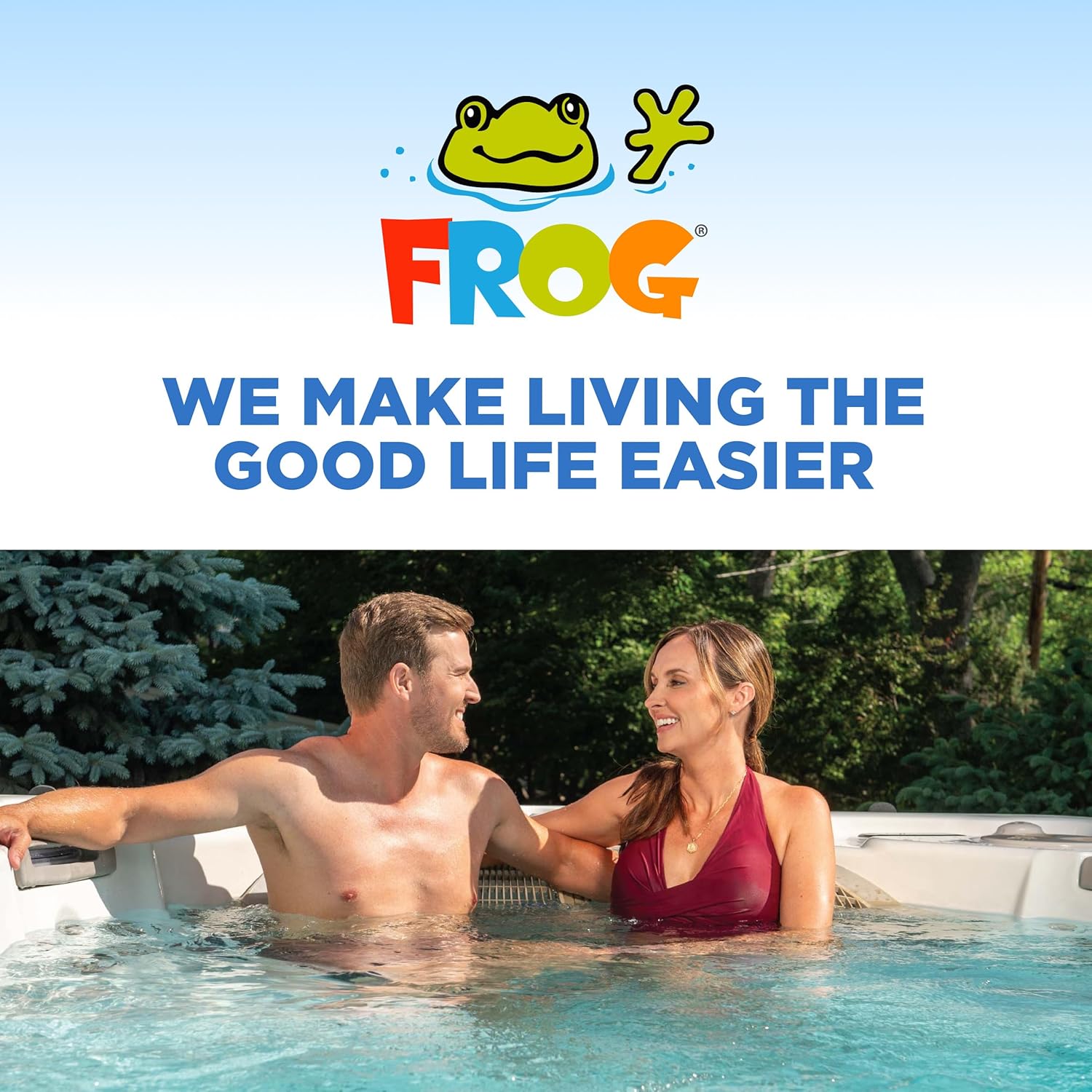 FROG @Ease Floating System for Swim Spas with 1 Pack of FROG Kick-It - Quick & Easy Self-Regulating Swim Spa Sanitizer - Swim Spa Maintenance System with Sanitizing Minerals & SmartChlor Technology