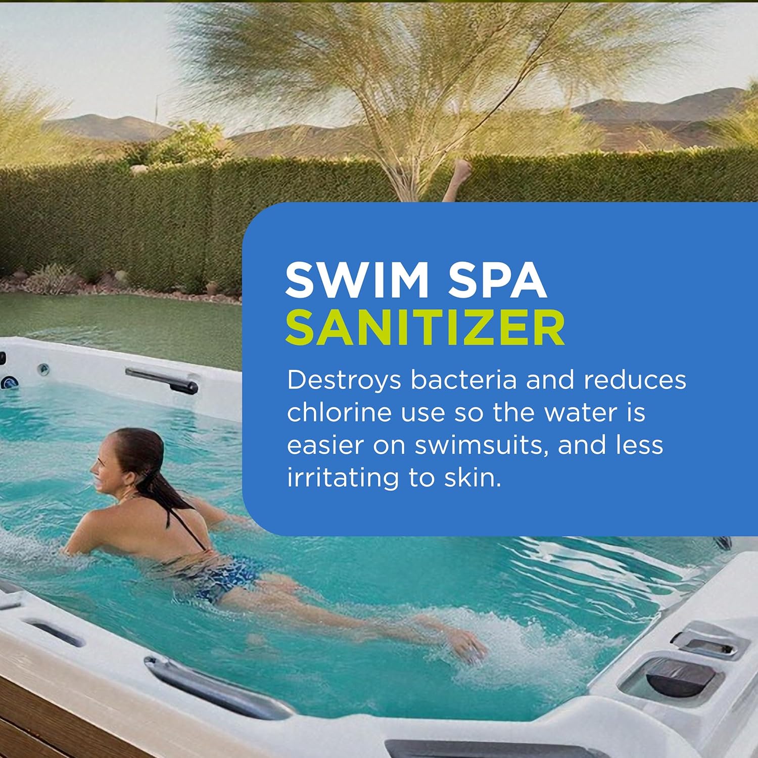 FROG @Ease Floating System for Swim Spas with 1 Pack of FROG Kick-It - Quick & Easy Self-Regulating Swim Spa Sanitizer - Swim Spa Maintenance System with Sanitizing Minerals & SmartChlor Technology