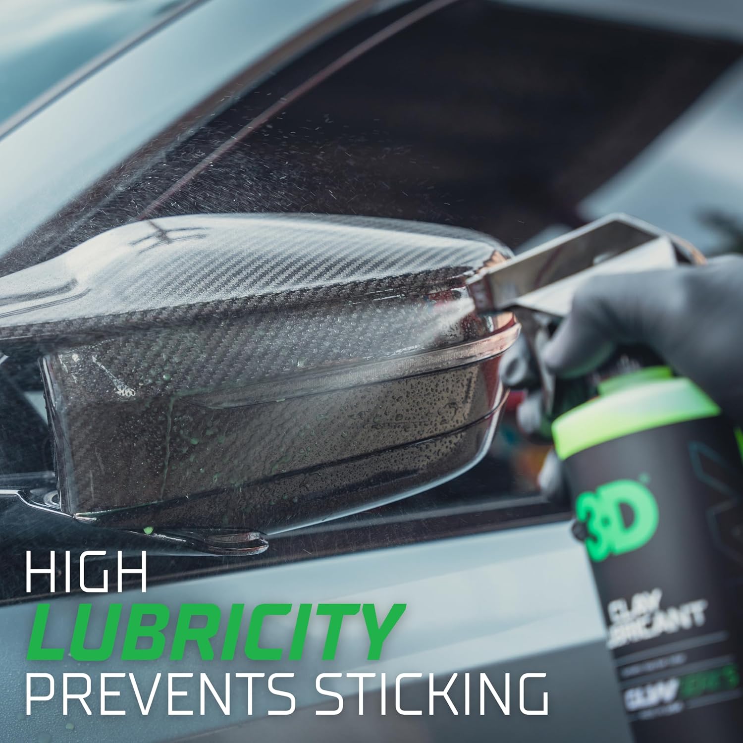 3D Clay Lubricant A hyper-slick lubricant for safe and effective paint decontamination with clay bars. - 64oz
