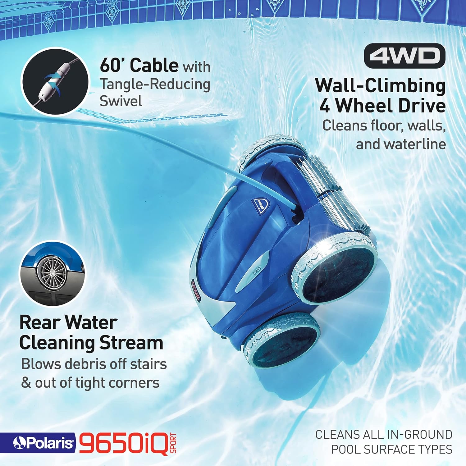 Polaris 9650iQ Sport Robotic Cleaner