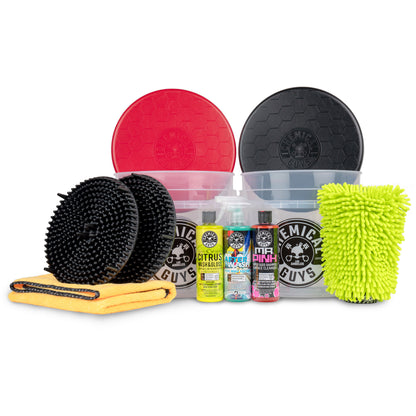 WASH AND GLOSS TWO-BUCKET METHOD DELUXE KIT W/LIDS