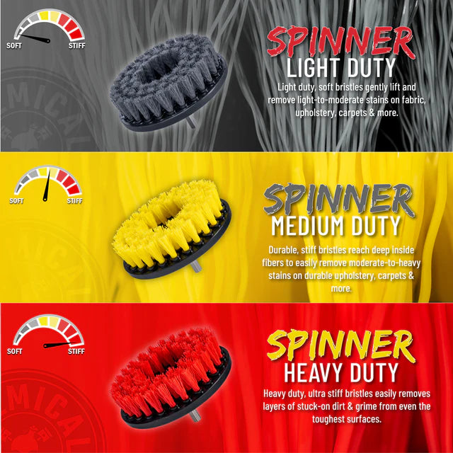 CHEMICAL GUYS SPINNER MULTI-SURFACE DRILL BRUSH HEAVY DUTY