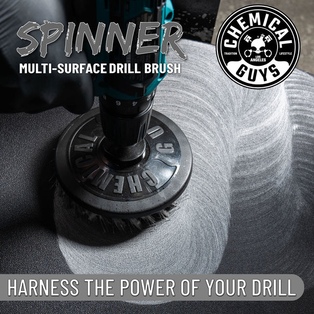 CHEMICAL GUYS SPINNER MULTI-SURFACE DRILL BRUSH HEAVY DUTY