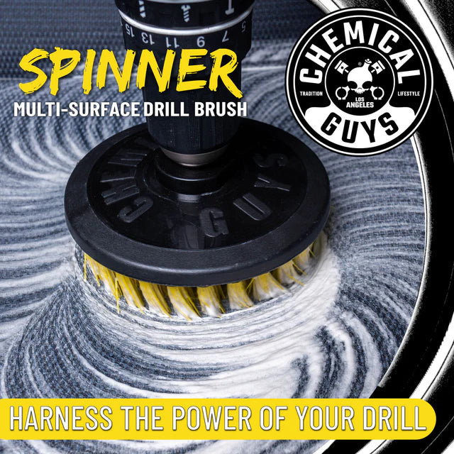 CHEMICAL GUYS SPINNER CARPET DRILL BRUSH, MEDIUM DUTY