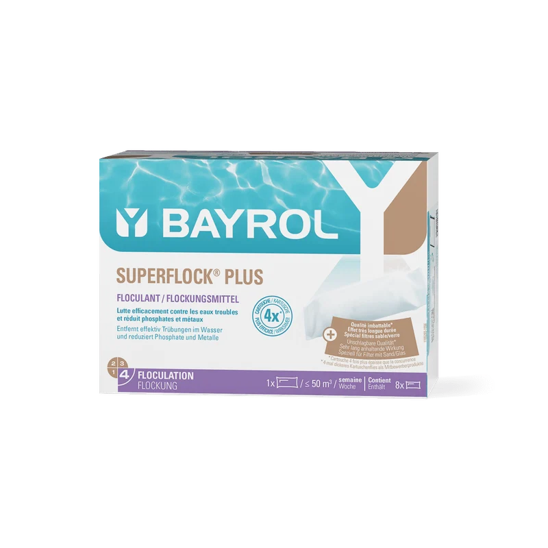 BAYROL Superflock Plus 1 kg "Bestseller flocculant for sand filter pools | Cartridge (1 kg)