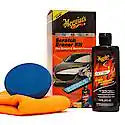 Meguiars Quik Scratch Eraser Kit with ScratchX (4 oz.), Drill-Mounted Pad and Microfiber Towels