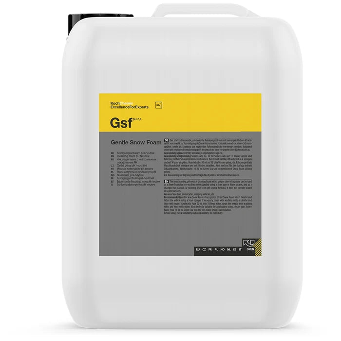 Koch-Chemie Gentle Snow Foam | pH Neutral Pre-Wash Snow Foam Shampoo - 5 Liter