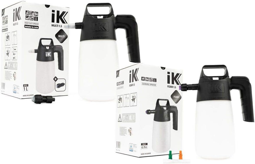 K Pump Sprayer Combo Kit (2-Pack) A professional duo: one foamer for thick suds and one multi-purpose sprayer for versatile detailing applications.