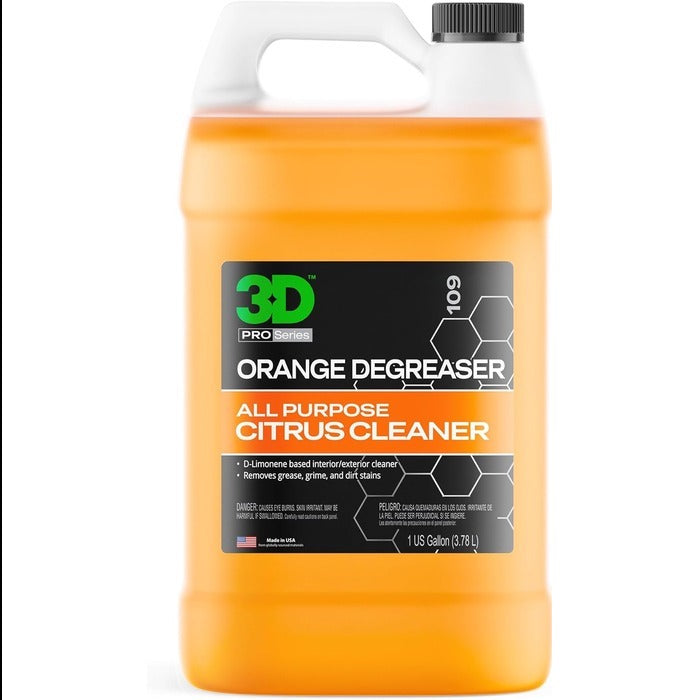 3D Orange Degreaser An all-purpose concentrate for tough grease and grime on various surfaces. - 1 Gallon