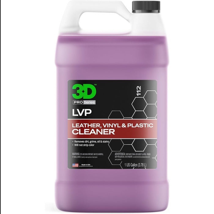 3D LVP Interior Cleaner A specialized cleaner for Leather, Vinyl, and Plastic surfaces. - 1 Gallon