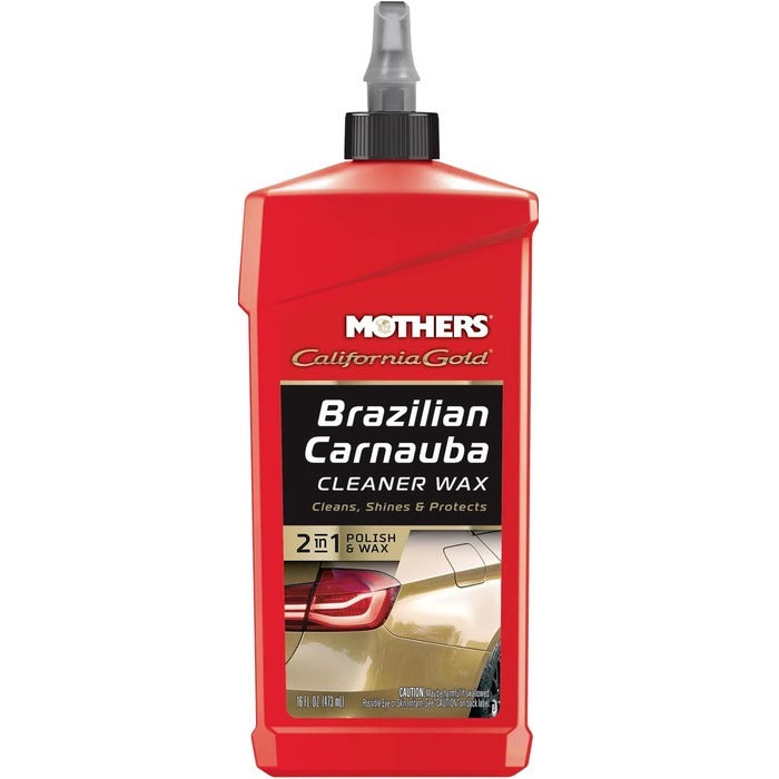 Mothers 05701-6 California Gold Brazilian Carnauba Cleaner Liquid Wax - 16 oz., (Pack of 6)