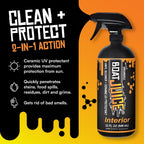 Boat Juice Necessity Boat Cleaner Kit | Exterior Water Spot Remover, Interior Seat & Vinyl Cleaner, 2 Microfiber Towels | Boat Cleaning & Detailing Kit, Marine Accessories | Made in USA (Kit)