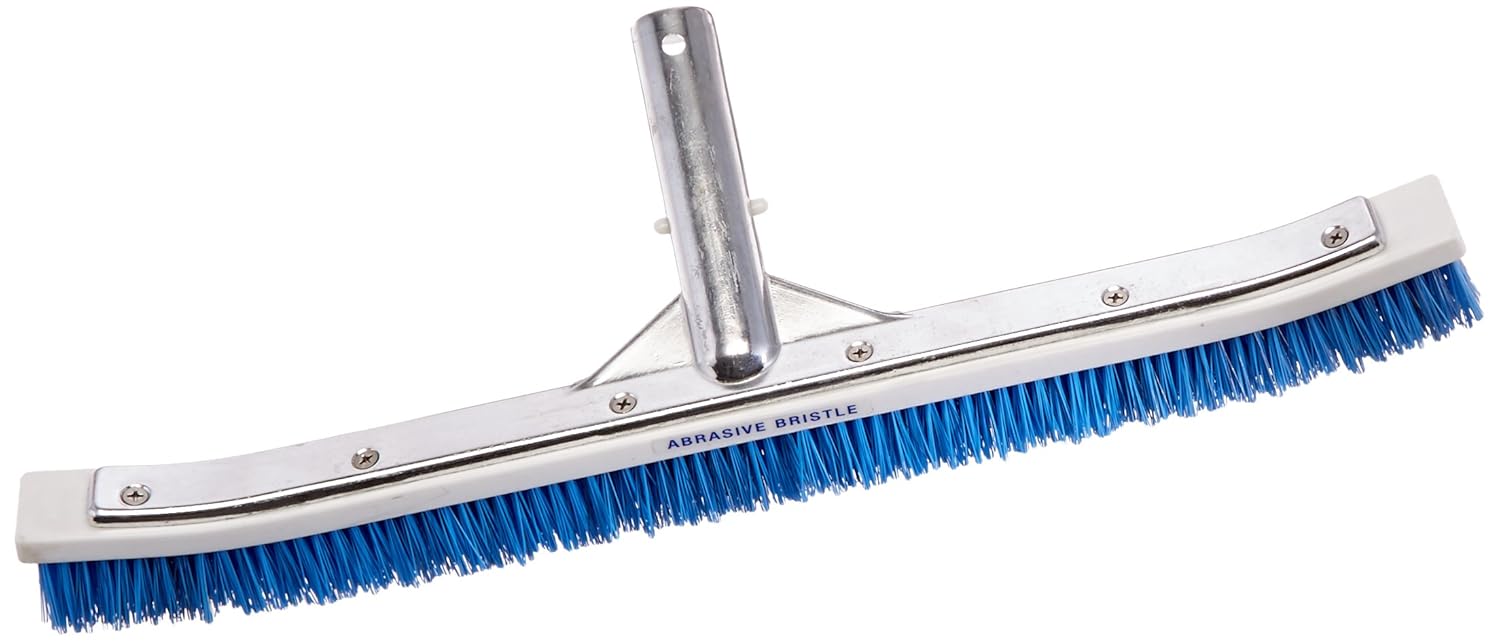 Pentair R111358 907 Aluminum Back Blended Curved Brush with Stainless Steel and Nylon Bristles, 18-Inch