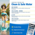 Taylor S-1451 Service Pro Test Strips for Free Chlorine, Total Chlorine/Bromine, pH, & Total Alkalinity, 100 Test Strips, Quick and Easy to use Made in The USA