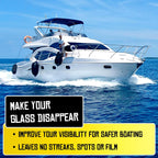 Boat Juice 2in1 Boat Glass Cleaner & Anti-Fog Spray | Boat Cleaner for Glass, Windows, & Electronic Screens | Lemon Drop Scent | Marine Detailing & Cleaning Supplies, Accessories | Made in USA (16oz)