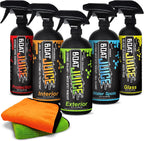 Boat Juice Luxury Kit - Boat Cleaning Kit includes Exterior Boat Cleaner, Interior Boat Cleaner, Extreme Water Spots Remover, Protection Ceramic Coating, Boat Glass Cleaner
