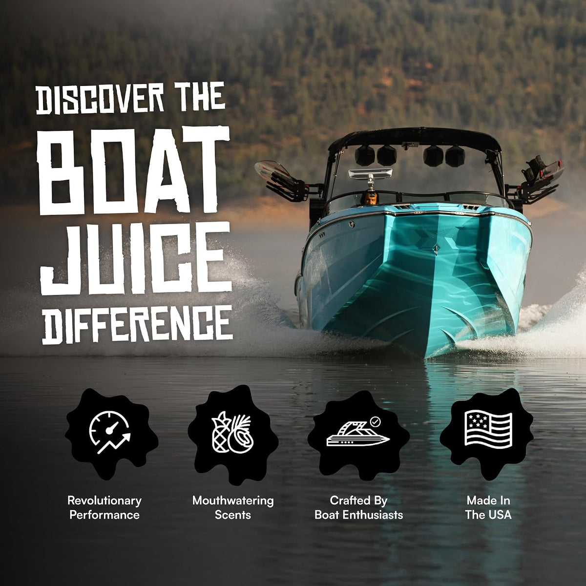 Boat Juice Luxury Kit - Boat Cleaning Kit includes Exterior Boat Cleaner, Interior Boat Cleaner, Extreme Water Spots Remover, Protection Ceramic Coating, Boat Glass Cleaner