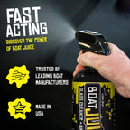 Boat Juice 2in1 Boat Glass Cleaner & Anti-Fog Spray | Boat Cleaner for Glass, Windows, & Electronic Screens | Lemon Drop Scent | Marine Detailing & Cleaning Supplies, Accessories | Made in USA (16oz)
