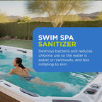 FROG @Ease Floating System for Swim Spas with 1 Pack of FROG Kick-It - Quick & Easy Self-Regulating Swim Spa Sanitizer - Swim Spa Maintenance System with Sanitizing Minerals & SmartChlor Technology