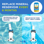 FROG Bac Pac Replacement Chlorine Cartridges for use with Pool FROG Model 5400 and 6100 Cyclers - Prefilled for Easy & Convenient Pool Sanitizing & Water Care - 6 Pack