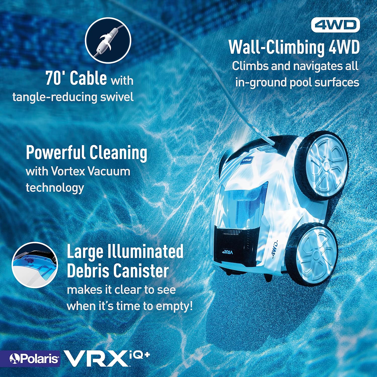 Polaris VRX iQ+ Robotic Pool Cleaner