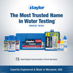 Taylor S-1451 Service Pro Test Strips for Free Chlorine, Total Chlorine/Bromine, pH, & Total Alkalinity, 100 Test Strips, Quick and Easy to use Made in The USA