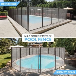 Pool Fence – Removable Mesh Safety Fence for Pools