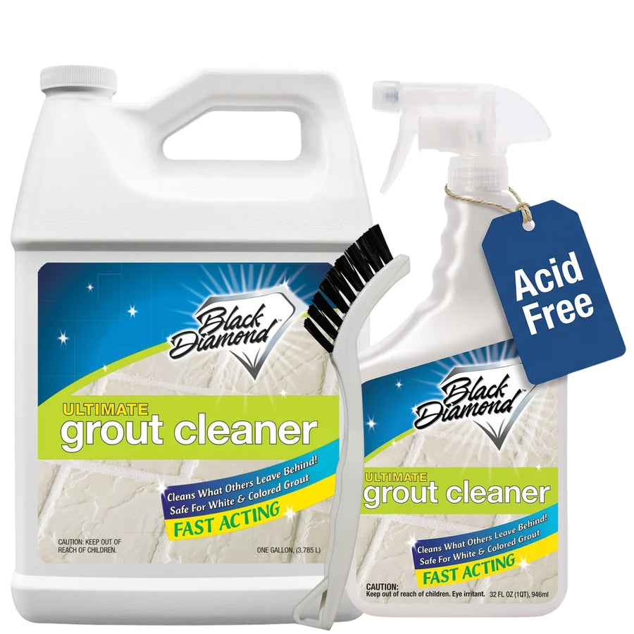 Ultimate Grout Cleaner for Tile Floors — Acid-Free Deep Cleaner Removes Grease, Dirt & Soap Scum Without Damaging Grout — Safe for Marble and All Natural Stone