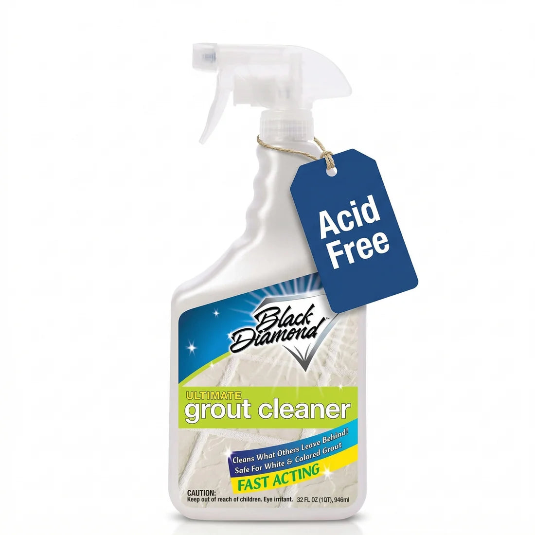 Ultimate Grout Cleaner for Tile Floors — Acid-Free Deep Cleaner Removes Grease, Dirt & Soap Scum Without Damaging Grout — Safe for Marble and All Natural Stone