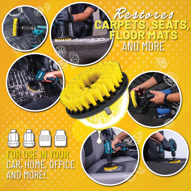 FABRIC CLEANING DRILL BRUSH KIT