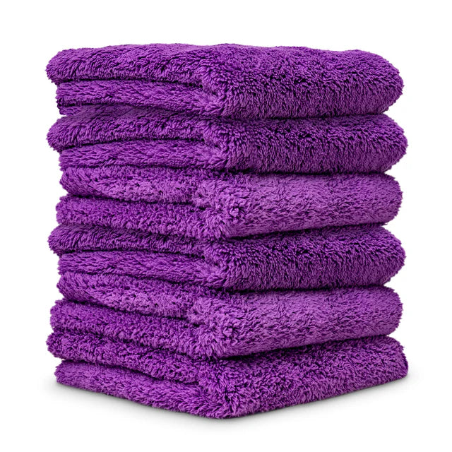 HAPPY ENDING EDGELESS MICROFIBER TOWELS, 16"X16" 6-PACK