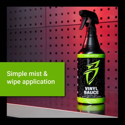 Bling Sauce VINYL SAUCE Professional Vinyl, Leather and Upholstery Cleaner, 20 oz.
