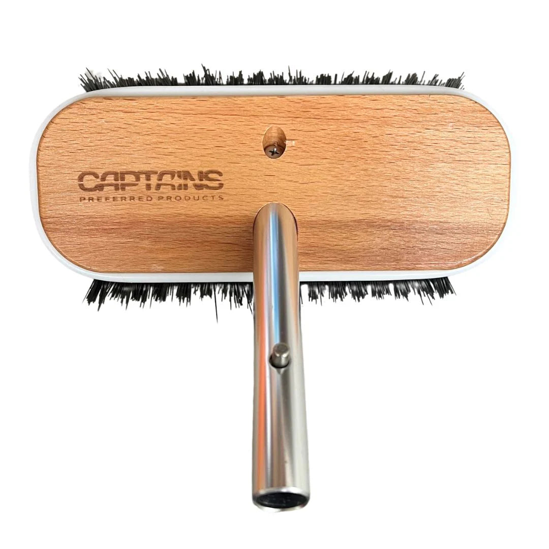 Hard Bristle Boat Brush Head - 9" Black