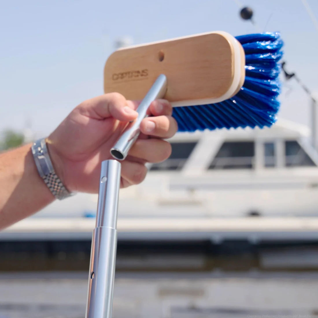 Super-Soft Bristle Boat Brush Head - 9" Blue