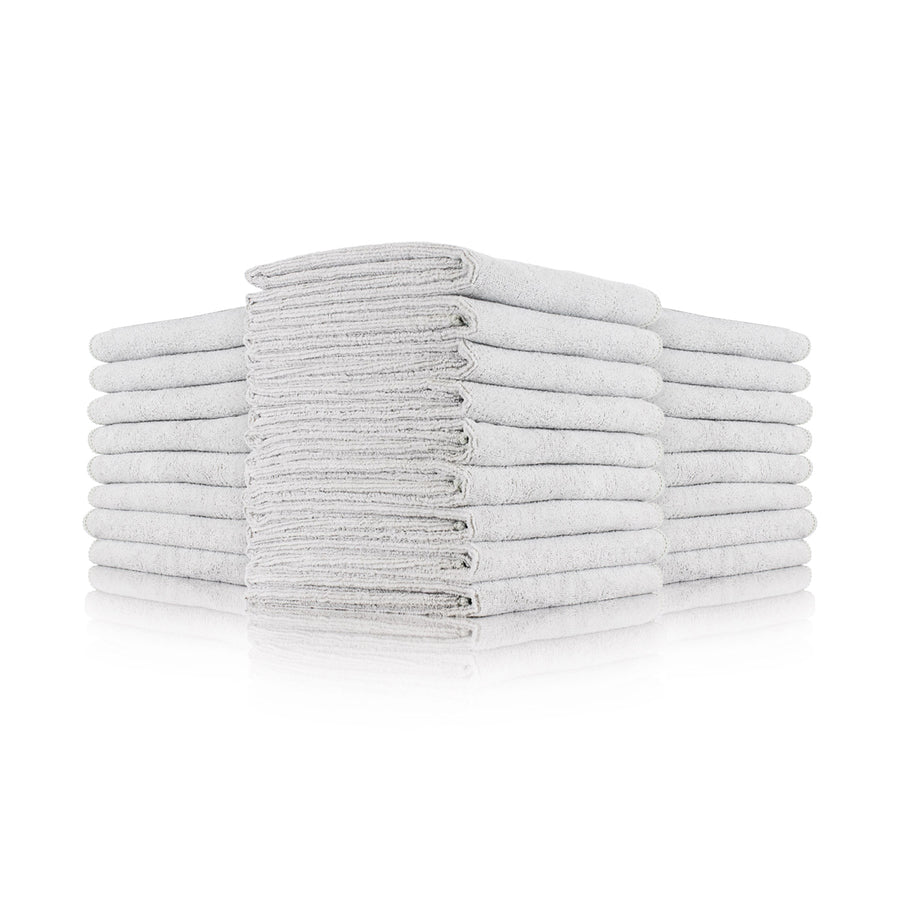 The Rag Company 16" x 27" Car Wash Towel - 25 Pack (Light Grey)