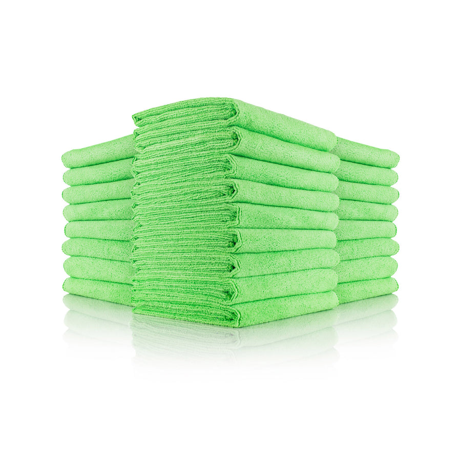 The Rag Company 16" x 27" Car Wash Towel - 25 Pack (Lime)