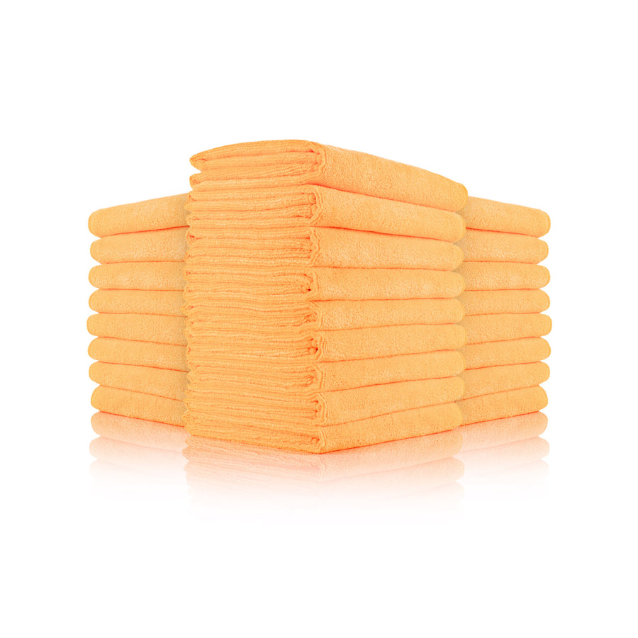 The Rag Company 16" x 27" Car Wash Towel - 25 Pack (Orange)