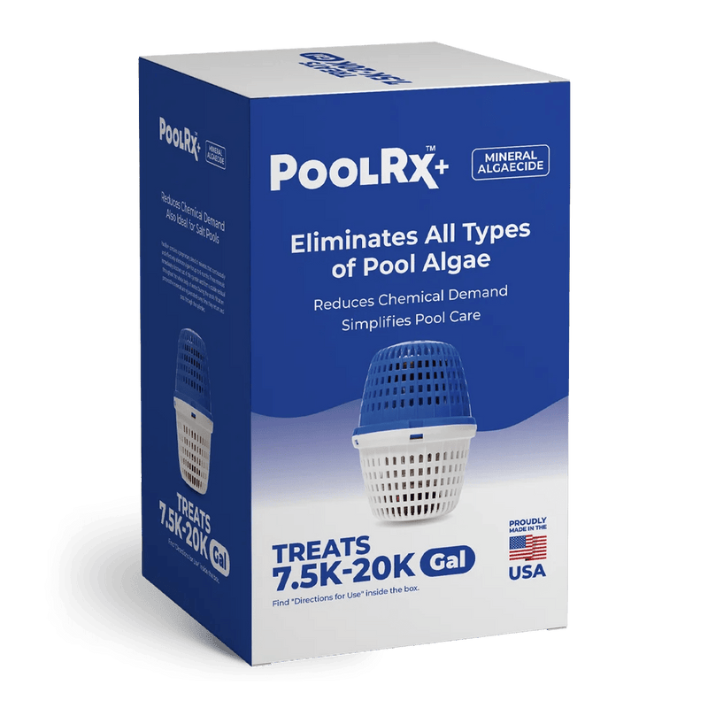 PoolRX+ 331001 Pool Unit, 7.5K–20K Gallons, Blue/White with Silver